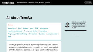 Tremfya (Guselkumab): Side effects, Dosage, Cost, and More - Healthline - tremfya manufacturer