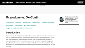 Oxycodone vs. OxyContin: What Is the Difference? - Healthline - oxycontin manufacturer