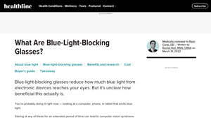 What Are Blue Light Glasses? Research, Benefits, More - Healthline - best blue light blocking glasses company