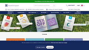 Healthspan UK - The UK's Leading Direct Supplements Supplier - best vitamin manufacturer