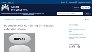 bupropion HCl XL 450 mg 24 hr tablet, extended release - best generic bupropion manufacturer