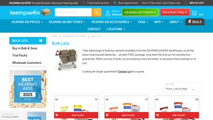 Hearing Aid Batteries - Bulk Lots - Discounted at HEARING SAVERS - hearing aid batteries bulk