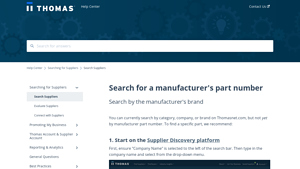 Search for a manufacturer's part number - Thomasnet - manufacturer part number lookup