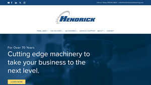 Hendrick Manufacturing – Performance Panel Saws and CNC Routers - panel saw factory