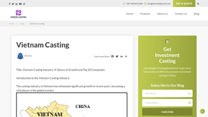 Vietnam Casting Manufacturers and Suppliers. - casting manufacturer