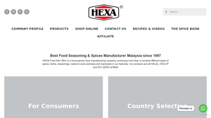 Food Seasoning & Spices Manufacturer Malaysia - Hexafood - food seasoning manufacturer