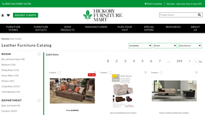 Leather | Hickory Furniture Mart - leather furniture factory