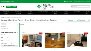Vanguard Furniture Factory Store Stools Stools - bar furniture factory