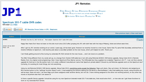 JP1 Remotes :: View topic - Spectrum 201-T cable DVR codes - spectrum cable box model number 201-t manufacturer
