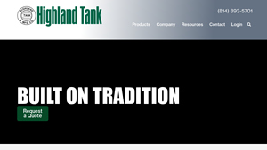 Highland Tank - custom-built steel storage tank solutions - tank manufacturer