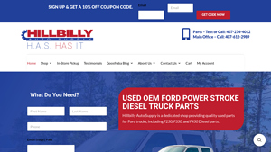 Hillbilly Auto Supply: Used OEM Truck Parts - used parts factory