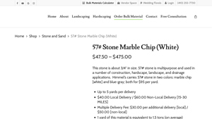 57# Marble Chip White Stone | Landscaping Gravel | Pasadena MD - marble bulk