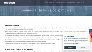 Warranty Terms & Conditions | Hisense Malaysia - hisense manufacturer warranty