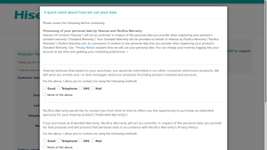 Register Your Product - hisense.pacificawarranty.com - hisense manufacturer