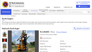 Earth Augers - Hydraulic Earth Auger Manufacturer from Erode - hydraulic auger manufacturer
