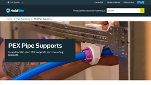 PEX Pipe Supports: Mounting Brackets & Tubing Support ǀ HoldRite - pex pipe manufacturer recommendation for installation support