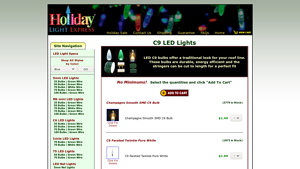 C9 LED Lights - Holiday-Light-Express - c9 christmas lights bulk