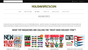 Snowman & Santa 3D Glasses - Holiday Specs - 3d glasses bulk