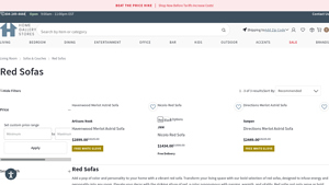 Red Sofas - Home Gallery Stores - red sofa company