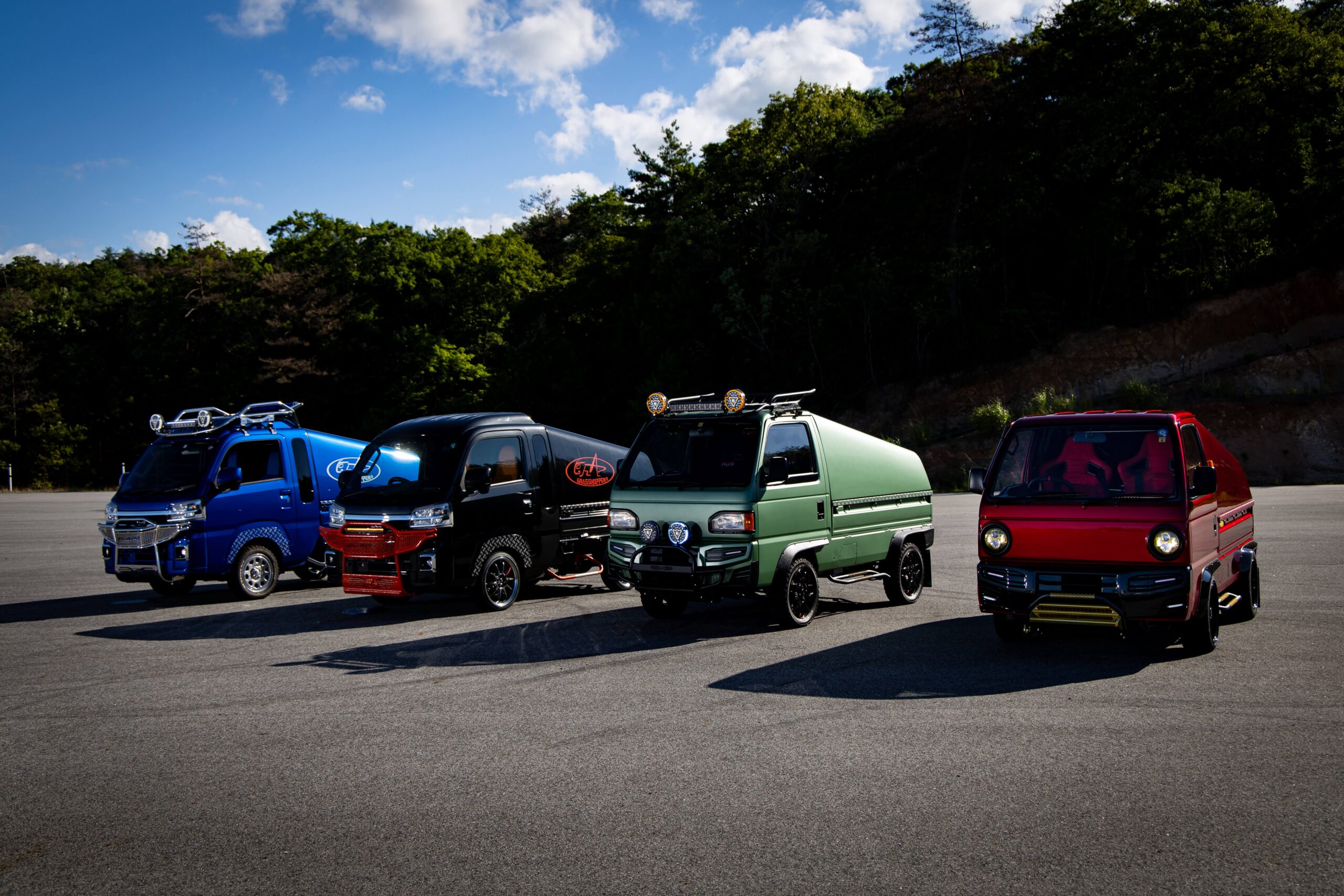 A relevant stock photo of honda acty custom in a typical setting.