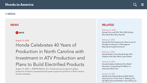 Honda Celebrates 40 Years of Production in North Carolina with ... - honda manufacturer location