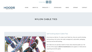 Hoods Cable Tie / Cable tie manufacturer from India - cable tie manufacturer
