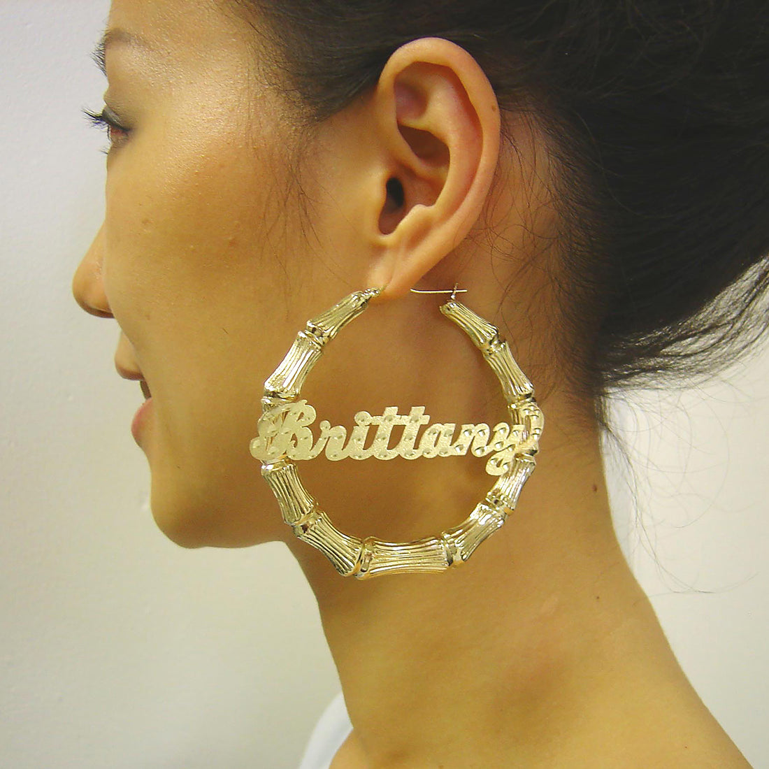 A relevant stock photo of hoop earrings custom in a typical setting.