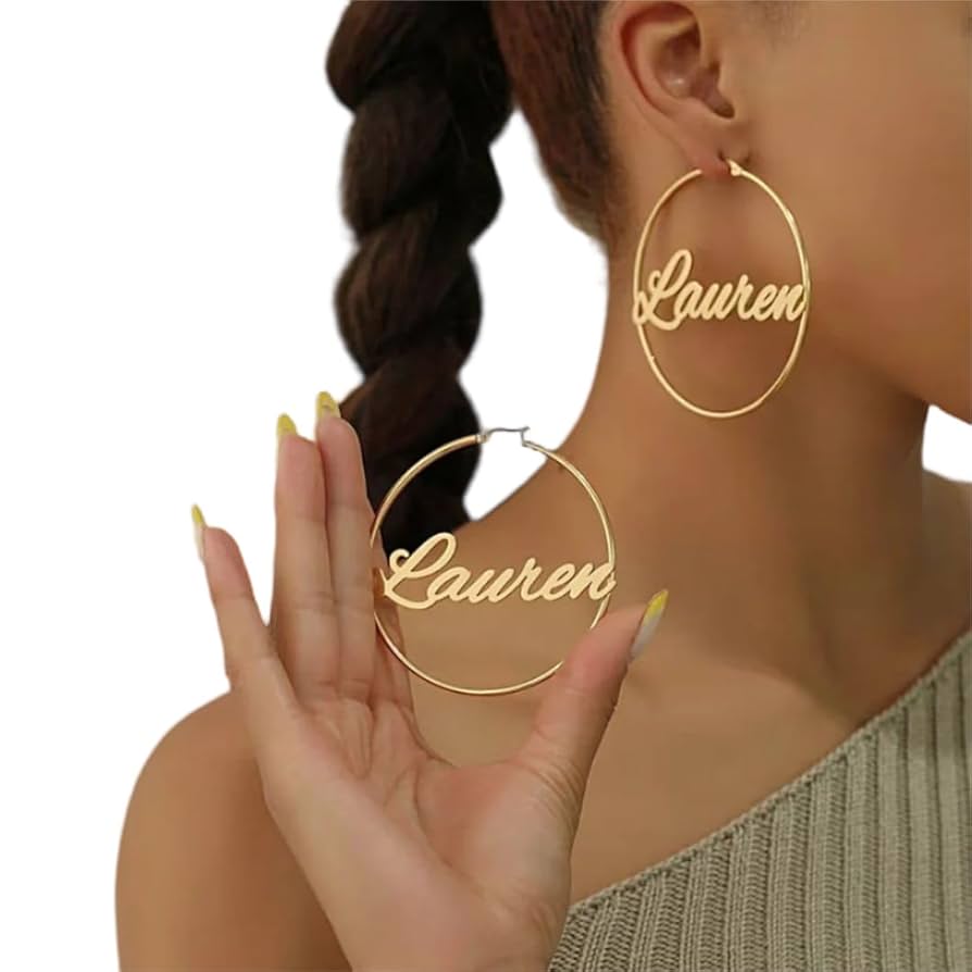 A relevant stock photo of hoop earrings custom in a typical setting.