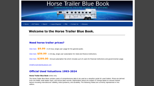 Horse Trailer Blue Book - trailer manufacturer values