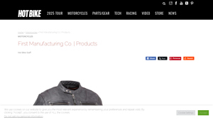 First Manufacturing Co. | Products - Hot Bike Magazine - first manufacturer