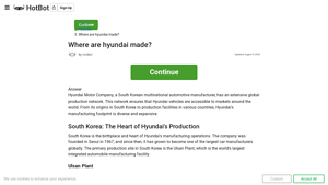 Where are hyundai made? - HotBot - hyundai country manufacturer