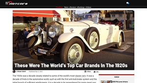 These Were The World's Top Car Brands In The 1920s - HotCars - by the 1920s the world's largest automobile manufacturer was