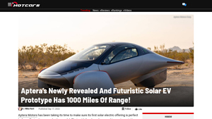 Aptera's Newly Revealed And Futuristic Solar EV Prototype Has ... - aptera car company