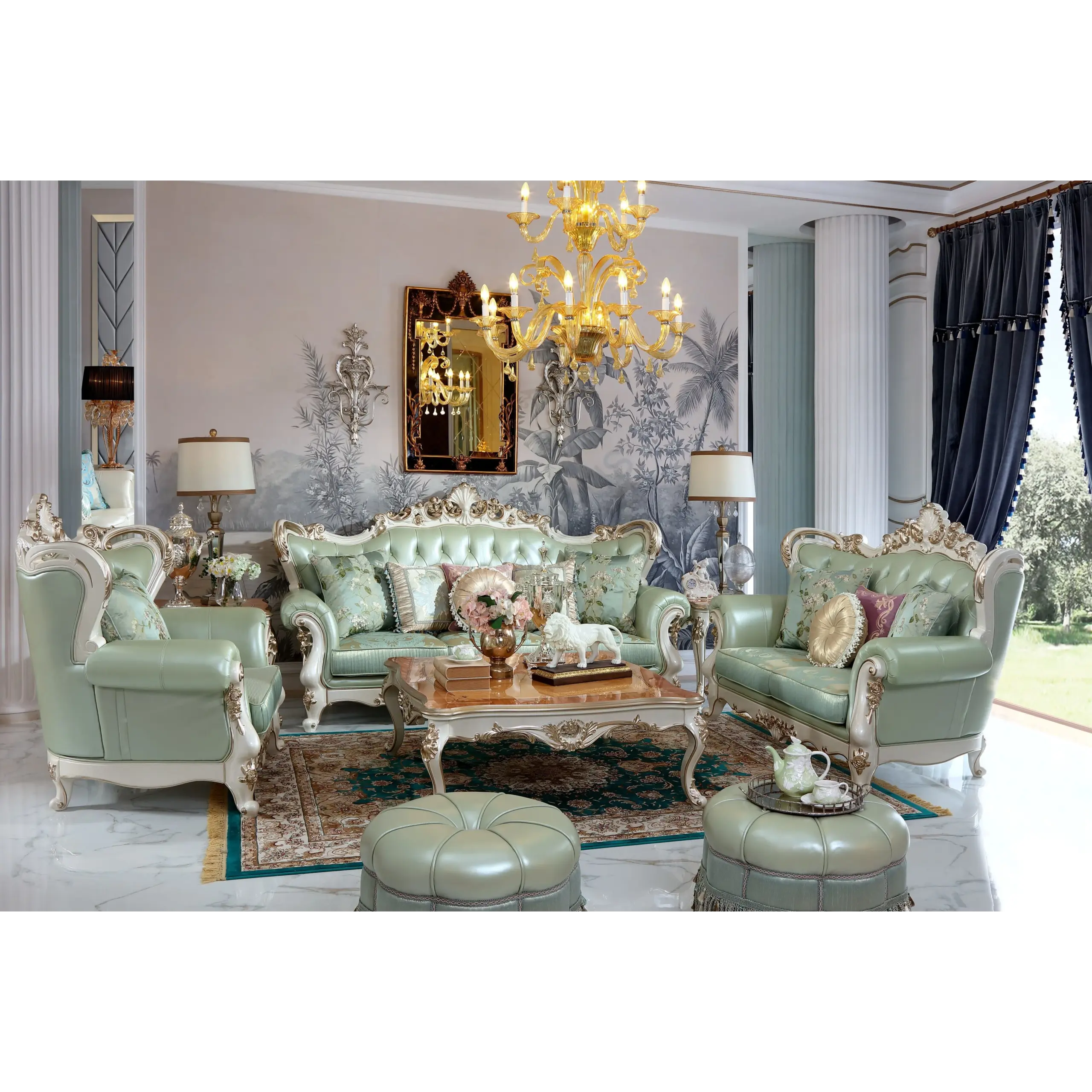 A relevant stock photo of house furniture china in a typical setting.