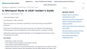 Is Whirlpool Made in USA? Insider's Guide - House and Home Online - whirlpool manufacturer