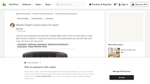 Velvet Chair!! Love it but I'm lost!! - Houzz - velvet chair company