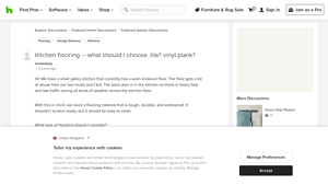 Kitchen flooring --what should I choose..tile? vinyl plank? - Houzz - kitchen vinyl flooring factory