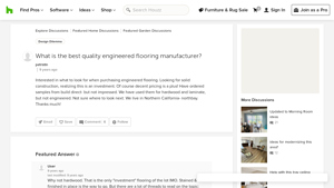 What is the best quality engineered flooring manufacturer? - Houzz - outdoor flooring factory