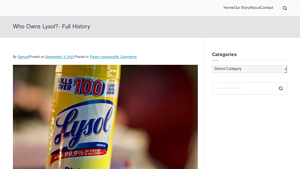 Who Owns Lysol?- Full History - How I Got The Job - lysol canadian ownership manufacturer