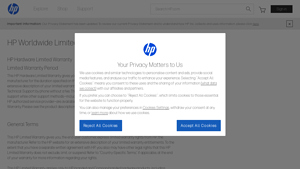 HP Limited Warranty Statements | HP® Official Site - hp manufacturer warranty
