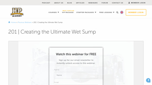 201 | Creating the Ultimate Wet Sump | High Performance Academy - oil sump factory