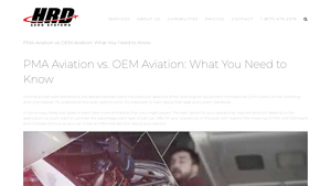 PMA vs. OEM: What You Need to Know | HRD Aero Systems - faa parts manufacturer approval
