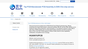 Top 10 PCB Manufacturers in China | 2025 Update - Industry info ... - china pcb manufacturer