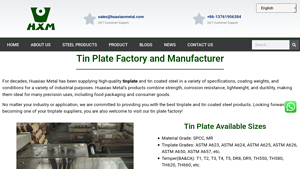 Tin Plate Factory Manufacturer - Huaxiao Metal - tinplate sheet factory