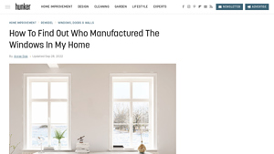 How To Find Out Who Manufactured The Windows In My Home - 1992 manufacturer code lookup
