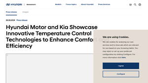 Hyundai Motor and Kia Showcase Innovative Temperature Control ... - hyundai motor manufacturer material conroller