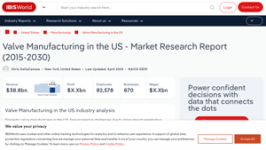 Valve Manufacturing in the US - Market Research Report ... - Valve Manufacturing Companies