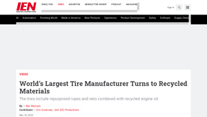 World's Largest Tire Manufacturer Turns to Recycled Materials - largest tyre manufacturer in the world