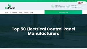 Top 50 Electrical Control Panel Manufacturers - iEVPower - control panel manufacturer
