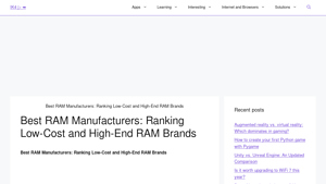 Best RAM Manufacturers: Ranking Low-Cost and High-End RAM Brands - IK4 - best ram manufacturer